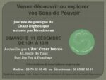 Atelier de Chant Diphonique le 11 décembre à Port Ste Foy & Ponchapt