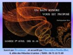 Vous êtes invités à un bain sonore le samedi 1er avril à Lanton (33)