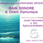 Un Bain Phonore vous est offert le 7 décembre à Saint Mathieu (87)