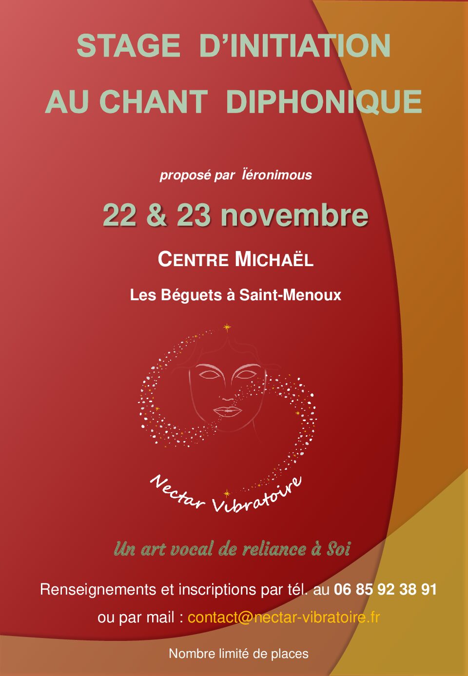 Stage d'Initiation au Chant Diphonique 22 & 23 /11/25 en Allier