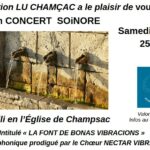 CONCERT SOiNORE le 25 juillet 2026 à Champsac
