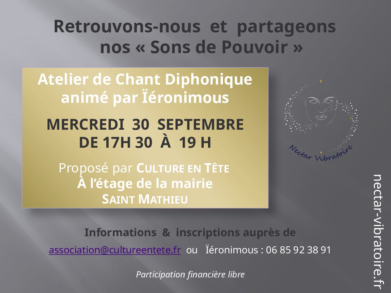 Reprise des ateliers à Saint Mathieu
